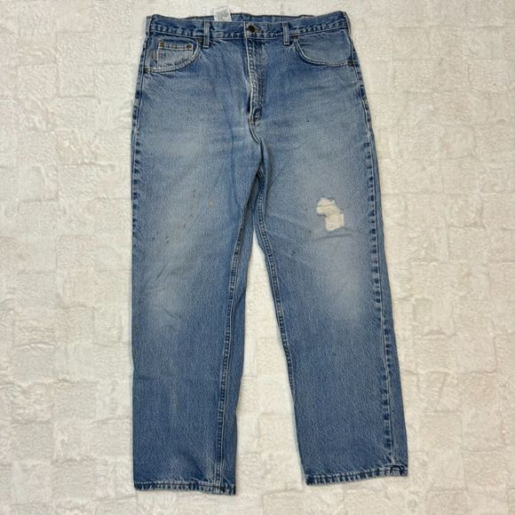 Carhartt Vintage Men's Rugged Acid Wash Distressed Jeans 38x30 - Picture 2 of 8